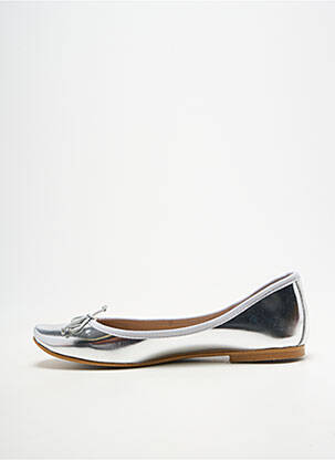 Ballerines bout carré talon plat jusqu'à 3cm argent BELLA STORIA femme