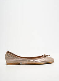 Ballerines bout rond talon plat jusqu'à 3cm or BELLA STORIA femme