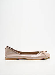 Ballerines bout rond talon plat jusqu'à 3cm beige BELLA STORIA femme