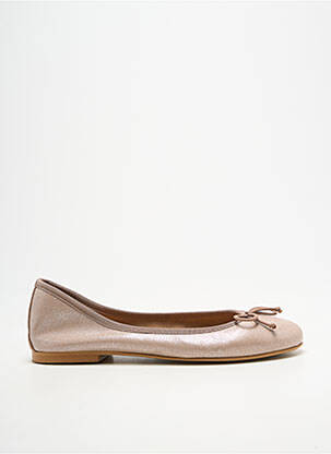Ballerines bout rond talon plat jusqu'à 3cm beige BELLA STORIA femme