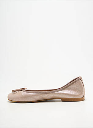 Ballerines bout rond talon plat jusqu'à 3cm beige BELLA STORIA femme