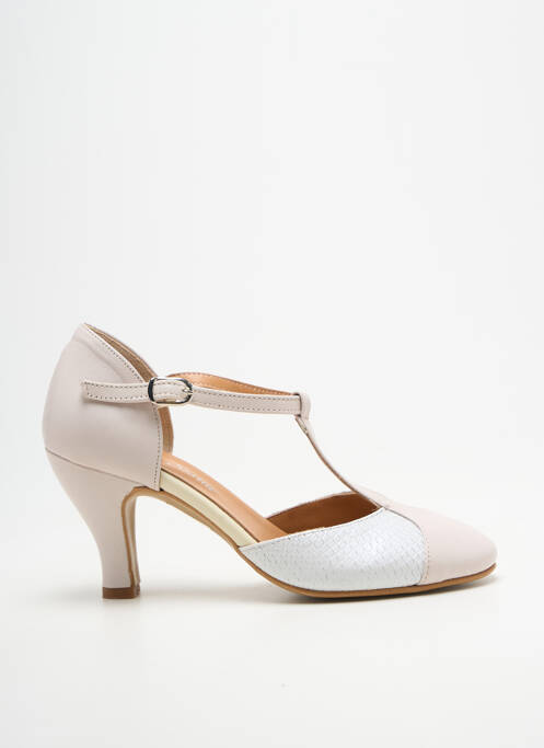 Escarpins fermeture boucle(s) talon de 7 à 9cm blanc BELLA STORIA femme