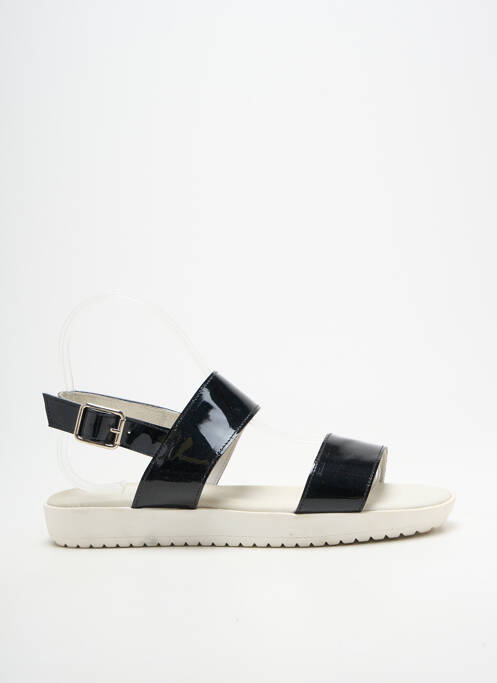 Sandales/nu pieds matière lisse talon plat jusqu'à 3cm noir BELLA STORIA femme
