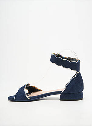 Sandales/nu pieds chiquet talon plat jusqu'à 3cm bleu BELLA STORIA femme