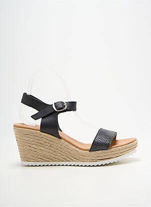 Sandales/nu pieds talon compensé talon de 7 à 9cm noir BELLA STORIA femme