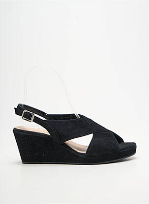 Sandales/nu pieds talon compensé talon de 4 à 6cm noir BELLA STORIA femme