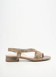 Sandales/nu pieds tissage satiné talon plat jusqu'à 3cm or BELLA STORIA femme