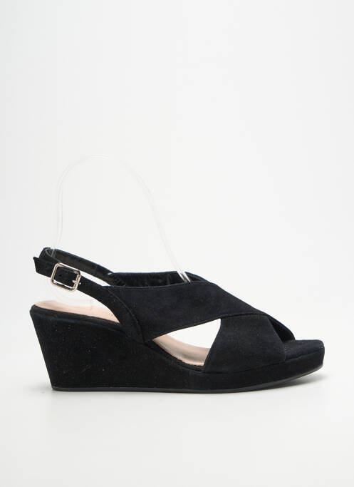 Sandales/nu pieds talon compensé talon de 4 à 6cm noir BELLA STORIA femme