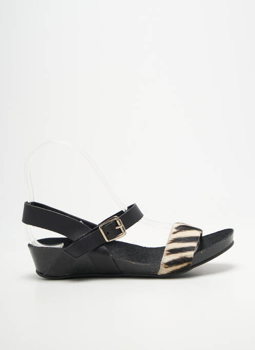 Sandales/nu pieds fermeture boucle(s) talon plat jusqu'à 3cm noir BELLA STORIA femme
