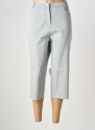Pantacourt coupe droite gris TONI femme