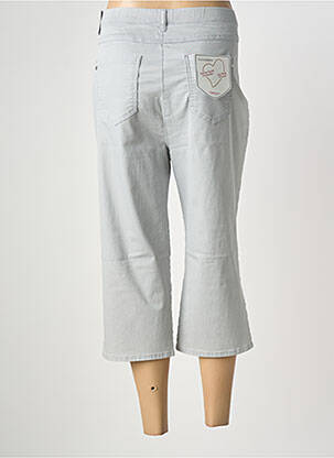 Pantacourt coupe droite gris TONI femme