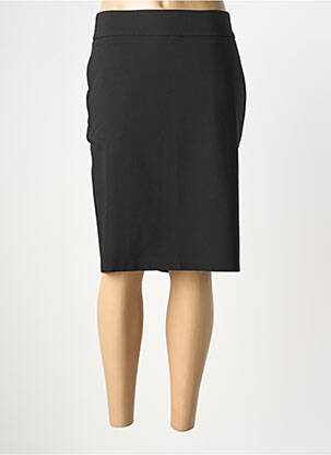 Jupe mi-longue coupe droite noir GRIFFON femme