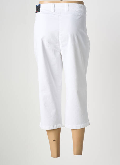 Pantacourt coupe droite blanc TONI femme