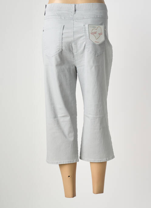 Pantacourt coupe droite gris TONI femme