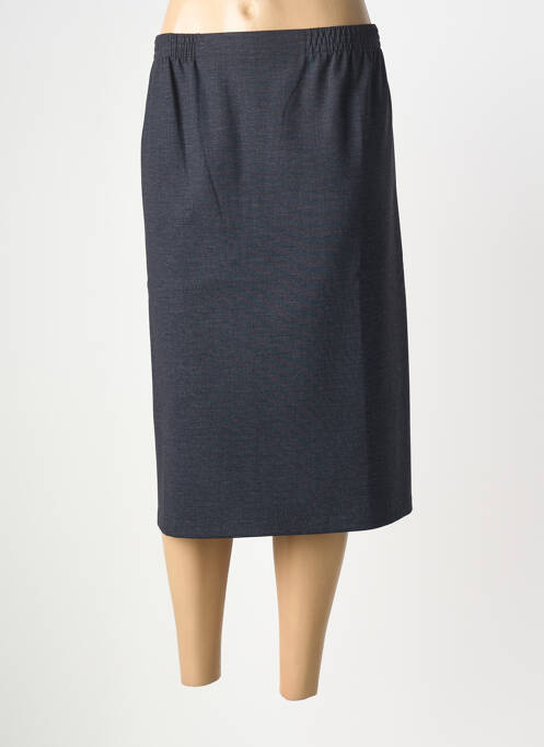 Jupe mi-longue coupe droite gris GRIFFON femme