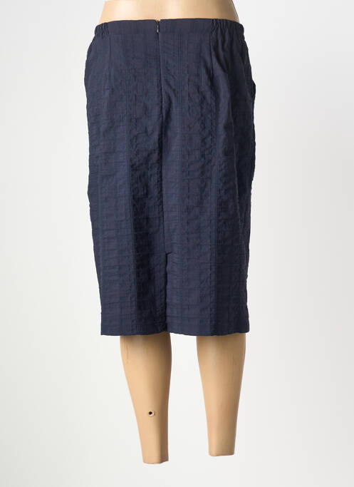 Jupe mi-longue coupe droite bleu GRIFFON femme