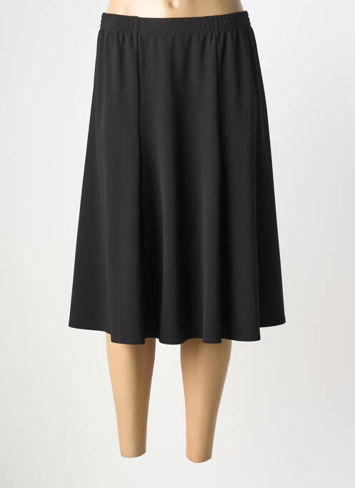 Jupe mi-longue coupe évasée noir GRIFFON femme