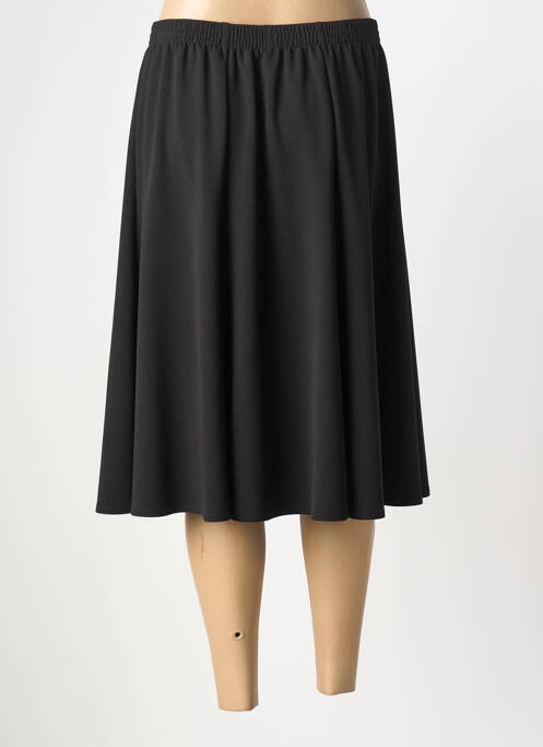 Jupe mi-longue coupe évasée noir GRIFFON femme