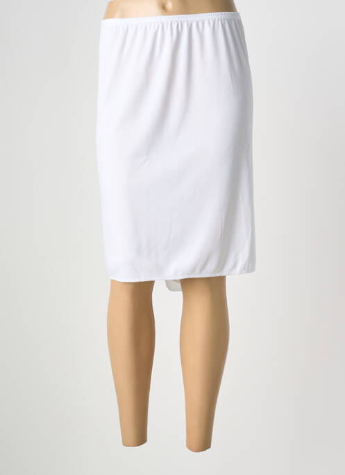 Jupon /fond de robe taille élastique blanc GRIFFON femme
