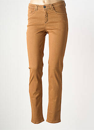 Jeans coupe slim taille basse taille basse marron STARK femme