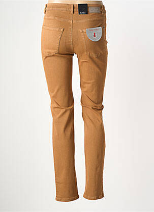 Jeans coupe slim stretch taille basse marron STARK femme