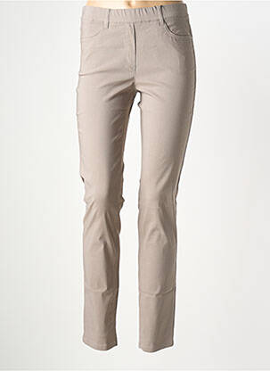 Pantalon slim taille élastique taille normale gris STARK femme