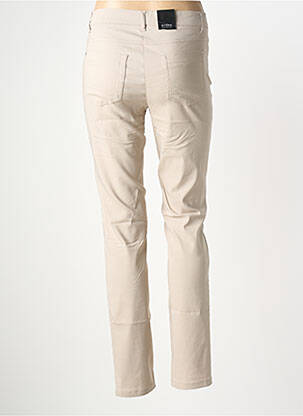Pantalon slim taille élastique taille normale beige STARK femme