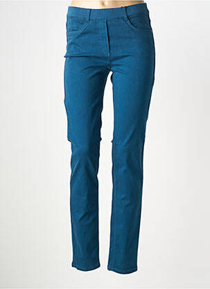 Pantalon slim taille élastique taille normale bleu STARK femme
