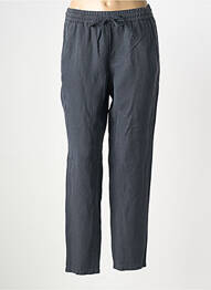 Pantalon droit tissage crêpe taille normale gris STARK femme