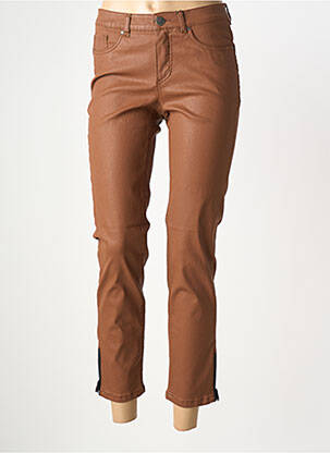 Pantalon slim taille basse taille basse marron STARK femme
