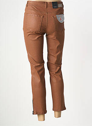 Pantalon slim taille basse taille basse marron STARK femme