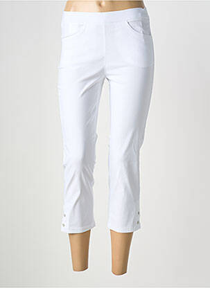 Pantacourt stretch taille normale blanc STARK femme