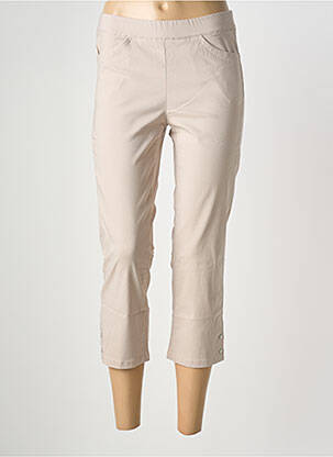 Pantacourt stretch taille normale marron STARK femme