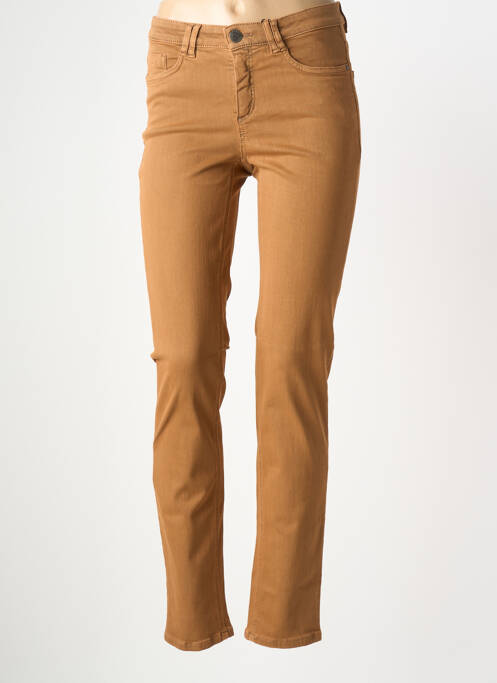 Jeans coupe slim taille basse taille basse marron STARK femme
