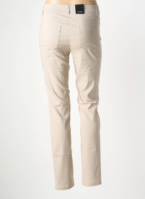 Pantalon slim taille élastique taille normale beige STARK femme