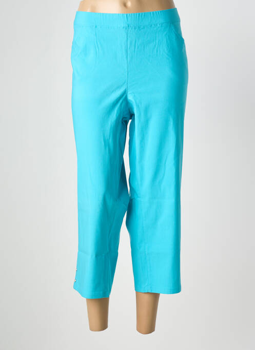 Pantacourt stretch taille normale bleu STARK femme