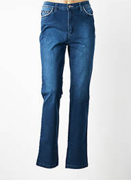 Jeans coupe slim tissage brut taille normale bleu WALTRON femme