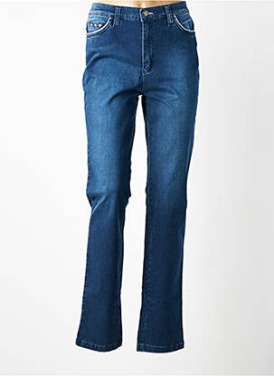 Jeans coupe slim tissage brut taille normale bleu WALTRON femme