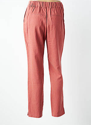 Pantalon chino tissage popeline taille normale rose C'EST BEAU LA VIE femme