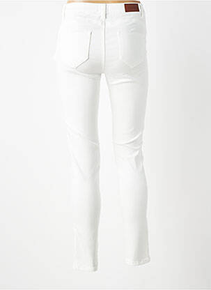 Jeans skinny tissage brut taille normale blanc C'EST BEAU LA VIE femme