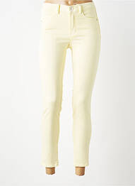 Jeans skinny tissage brut taille normale jaune C'EST BEAU LA VIE femme