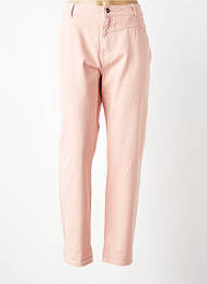 Jeans coupe slim tissage brut taille normale rose C'EST BEAU LA VIE femme