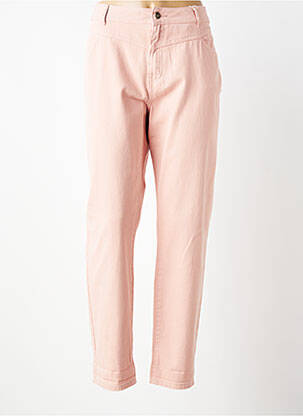 Jeans coupe slim tissage brut taille normale rose C'EST BEAU LA VIE femme