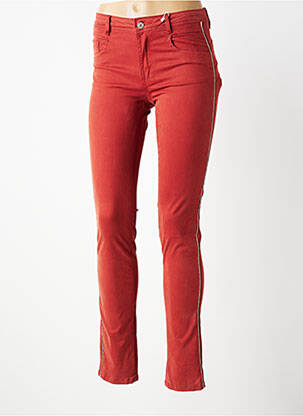 Jeans skinny taille normale taille normale marron C'EST BEAU LA VIE femme