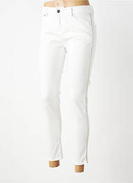 Jeans coupe slim tissage brut taille normale blanc C'EST BEAU LA VIE femme