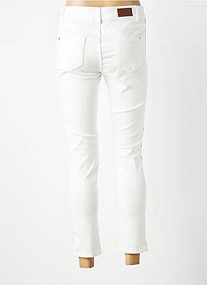 Jeans coupe slim tissage brut taille normale blanc C'EST BEAU LA VIE femme