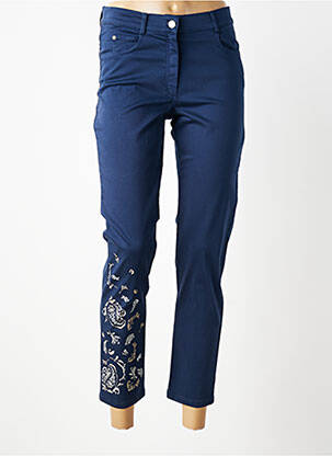 Pantalon 7/8 stretch taille normale bleu MERI & ESCA femme