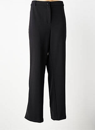 Pantalon droit tissage crêpe taille normale noir DIANE LAURY femme
