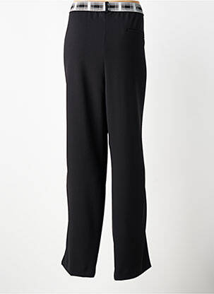 Pantalon droit tissage crêpe taille normale noir DIANE LAURY femme