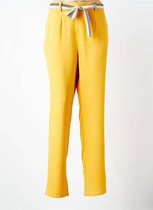 Pantalon slim taille normale taille normale jaune DIANE LAURY femme